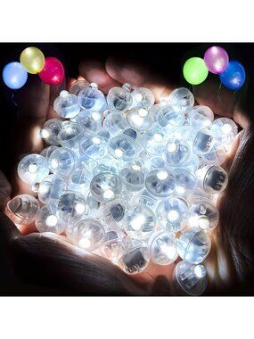300pcs Glow in the Dark LED Balloons, Mini Flashlights & Party Supplies